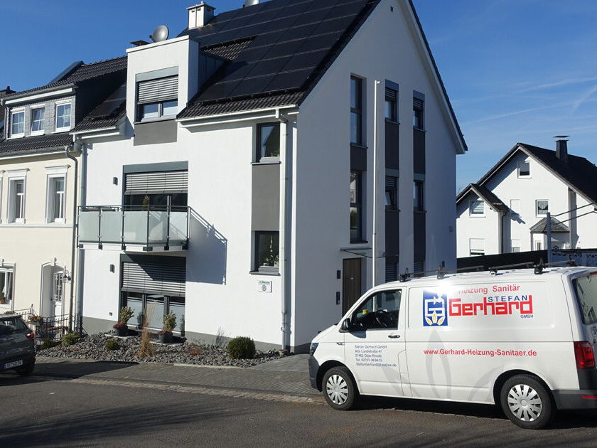 Einfamilienhaus mit Split-Wärmepumpe