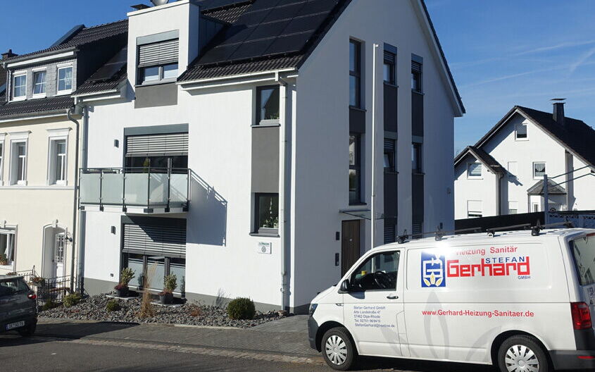 Einfamilienhaus mit Split-Wärmepumpe