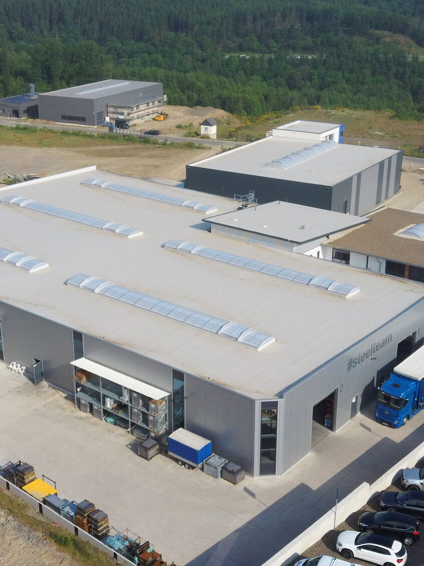 Neubau einer Industriehalle mit Bürogebäude, Olpe-Hüppcherhammer, Bild 3